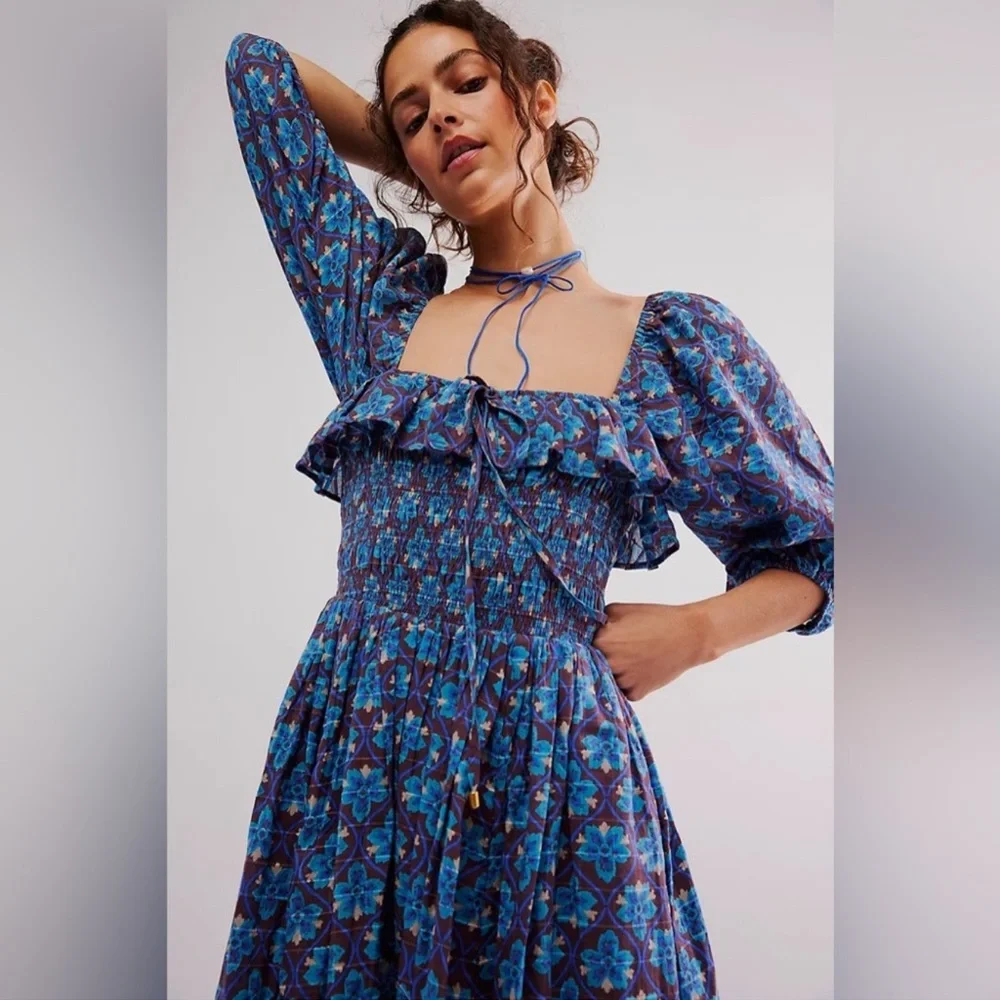 Free People Oasis Printed Maxi Dress